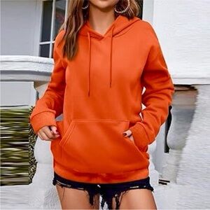 GAP Orange Pullover Hoodie